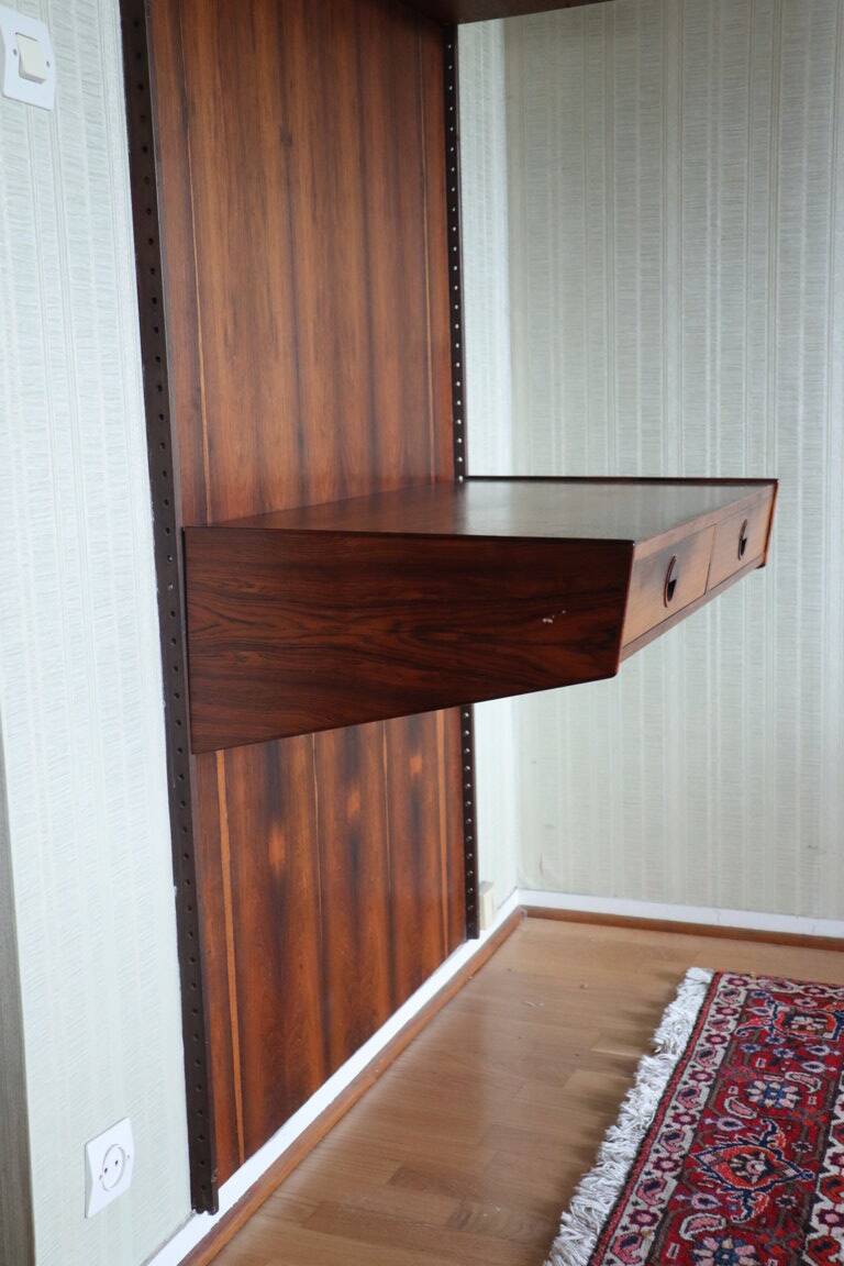 Danish wall unit by Thygesen and Sorensen in rosewood, 1960
