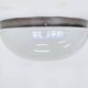 Big chrome Bauhaus ceiling or wall lamp/flushmount, 1940s
