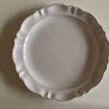 Moustiers white monastery centerpiece dish with numbered gadroons