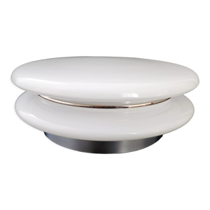 Plafonnier vintage 1970 - chrome verre