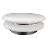 Vintage ceiling lamp 1970 space age glass & chrome