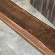 Pair of solid oak farmhouse benches 214cm for rustic table 1950