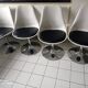 Set of 4 swivel tulip chairs