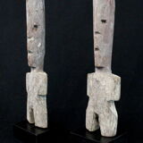Pair of Adan Fetishes on Bases - Ghana, African Tribal Ethnic Art
