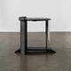 Vintage ebonised oak and mirror mosaic pedestal table