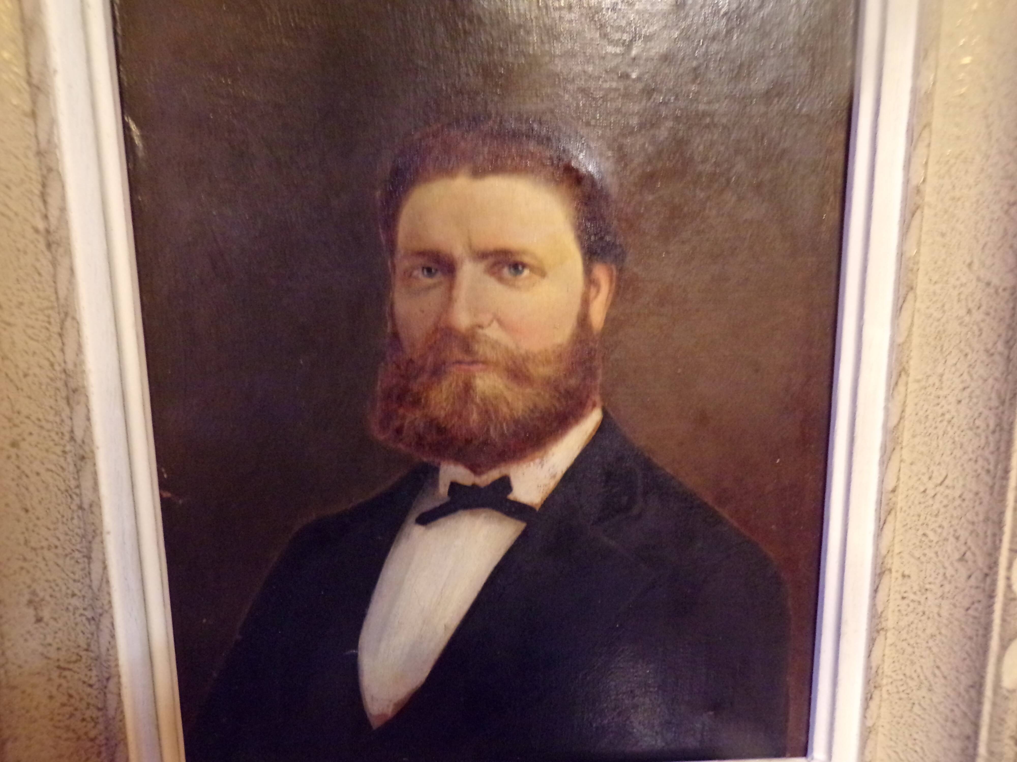 Oil on canvas portrait