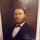 Oil on canvas portrait