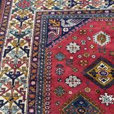 Nice large vintage carpet chirwan Azerbaijan handmade 234x310 cm