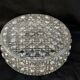 Set of three round glass bubble wall lights from the 70s/80s.