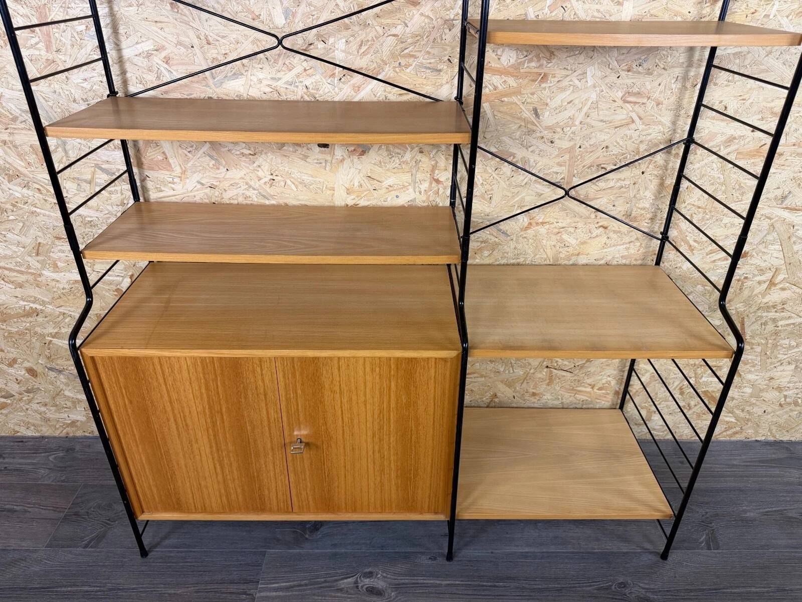 1960s 1970s Ash Shelving System Wall Unit from WHB Germany