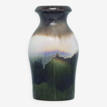 vase vintage vert, marron et blanc West Germany Scheurich
