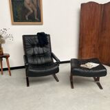 2 "Siesta" armchairs with their ottomans by Ingmar Relling, circa 1970