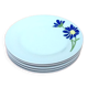 5 assiettes porcelaine à décor floral