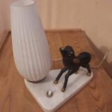 Vintage bedside lamp with bambi