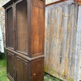 Bookcase with two wire mesh doors