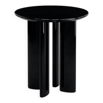 Round coffee table "Carlotta" in grey wood