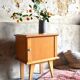 Table de chevet bois blond