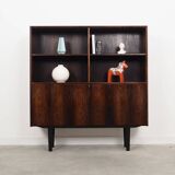 Bibliothèque en palissandre, design danois, années 1960, réalisée par Brouers Møbelfabric