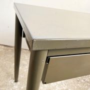 Vintage khaki metal desk