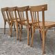 Suite de 4 chaises bistrot Baumann 1967