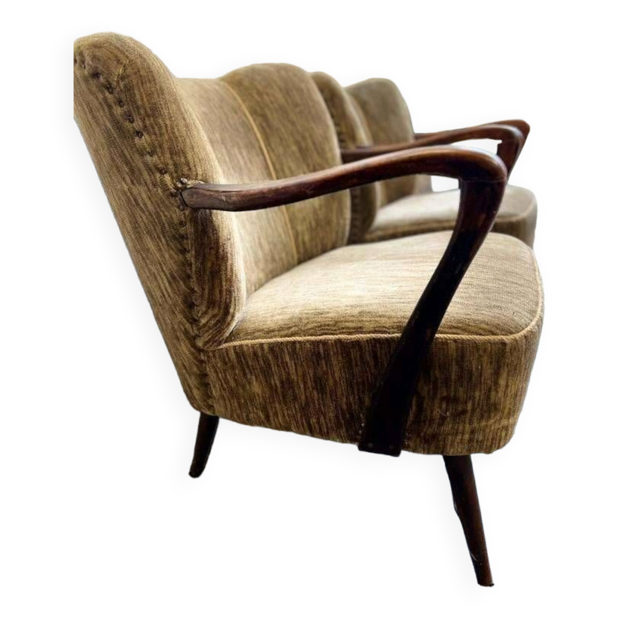 Ensemble de 2 chaises cocktail vintage / siège simple / fauteuils