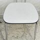 Set of two vintage grey Formica and chrome chairs.