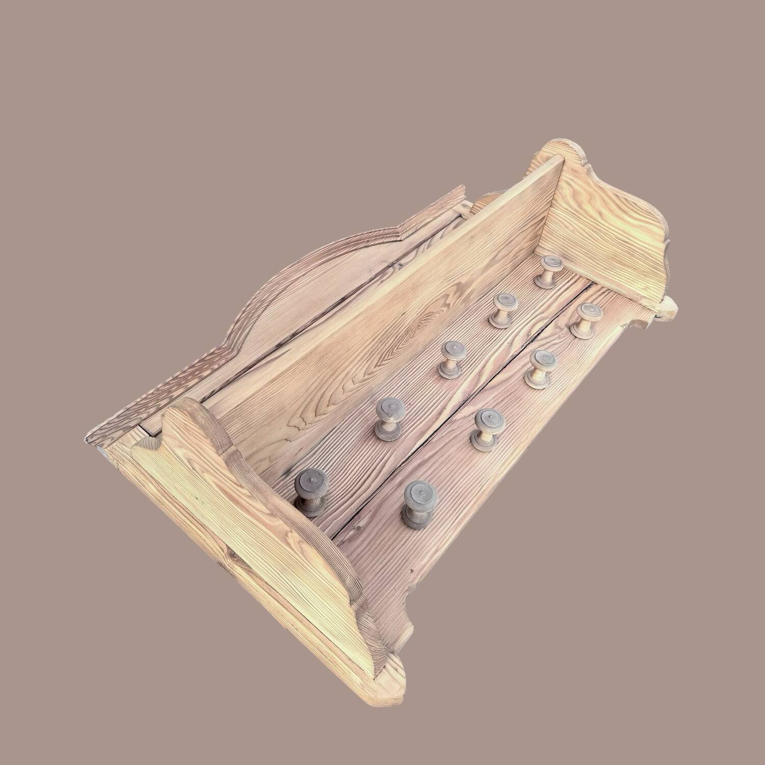 Large Art Deco cloakroom / wall coat rack