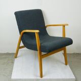 Roland Rainer Lounge Chair Café Ritter with grey bouclé.