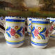 6 ceramic cups signed hc