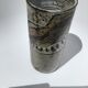 Artisan vase enamel beige brown abstract pattern