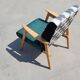 Paire de fauteuils Mid-Century Modern retapissés années 1960
