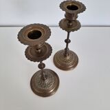Vintage brass candle holders