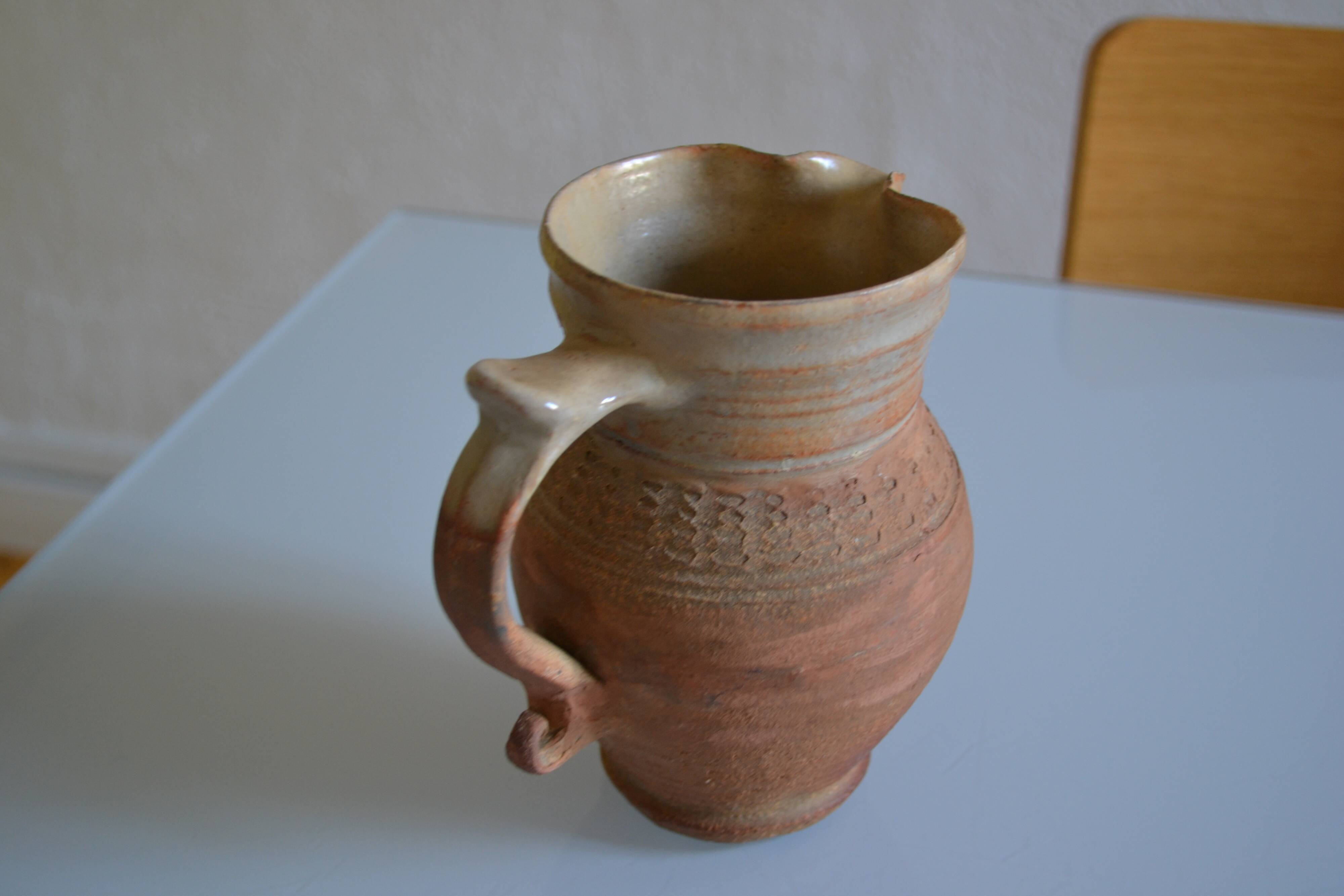 Old terracotta pitcher France