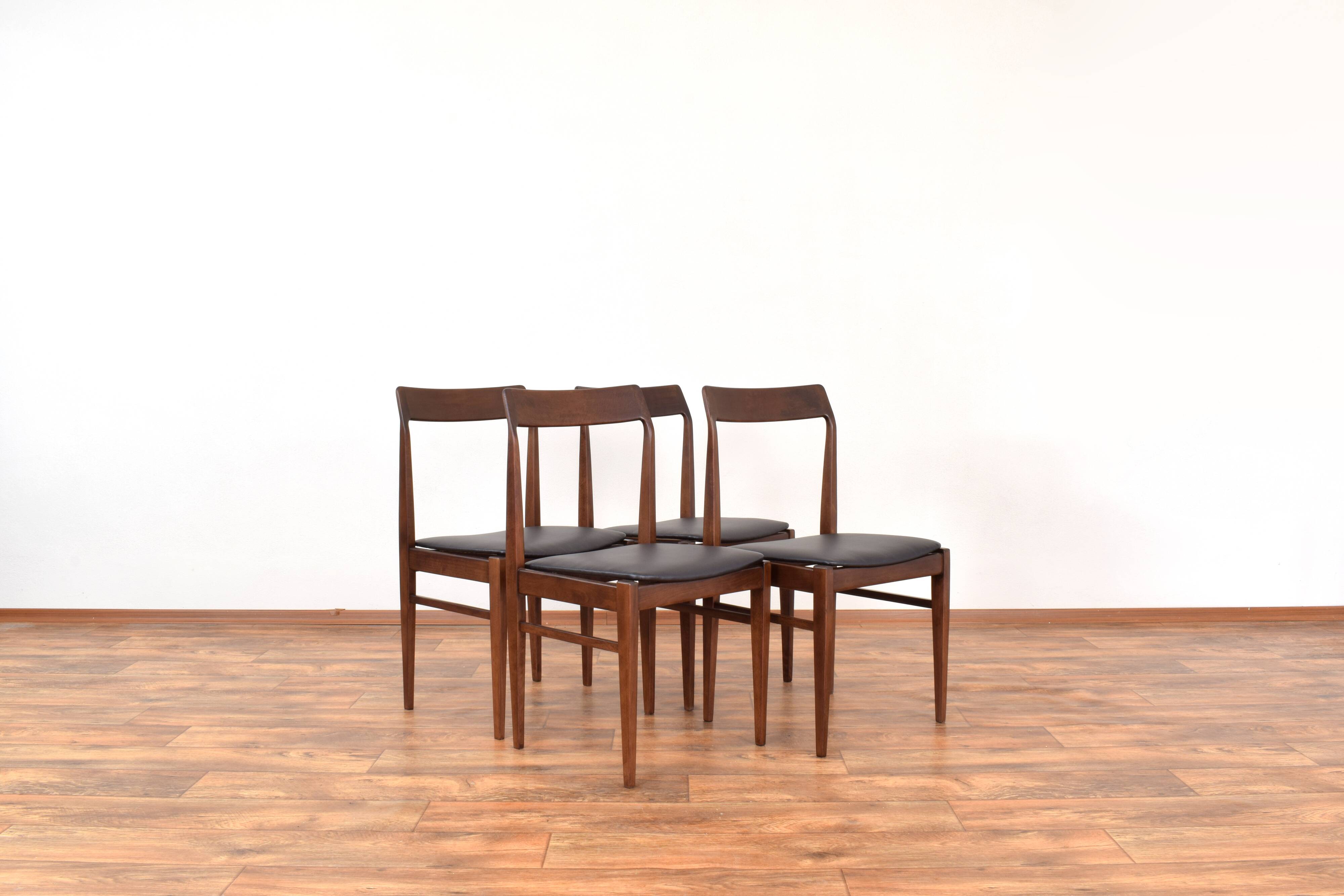 Mid-Century Polish Dining Chairs by E. Homa, 1960s, Set of 4