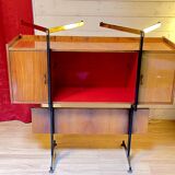 Cantù Italian Bar, wood and brass by Luigi Scremin
