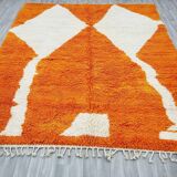 Beautiful handmade orange rug 200cm x 300cm