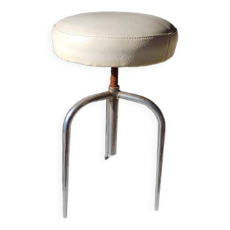 Vintage industrial tripod stool
