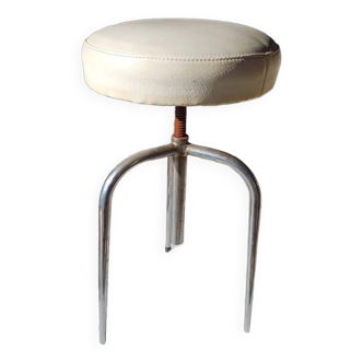 Tabouret tripode industriel vintage