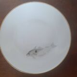 set of 4 Bavaria Hutschenreuther porcelain fish plates