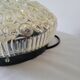 Molded glass ceiling lamp