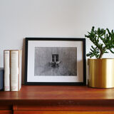 Laundry in the window, Silver print