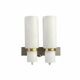 Applique double en opaline et laiton