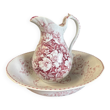 Ensemble broc et bassine de toilette fin début XXeme