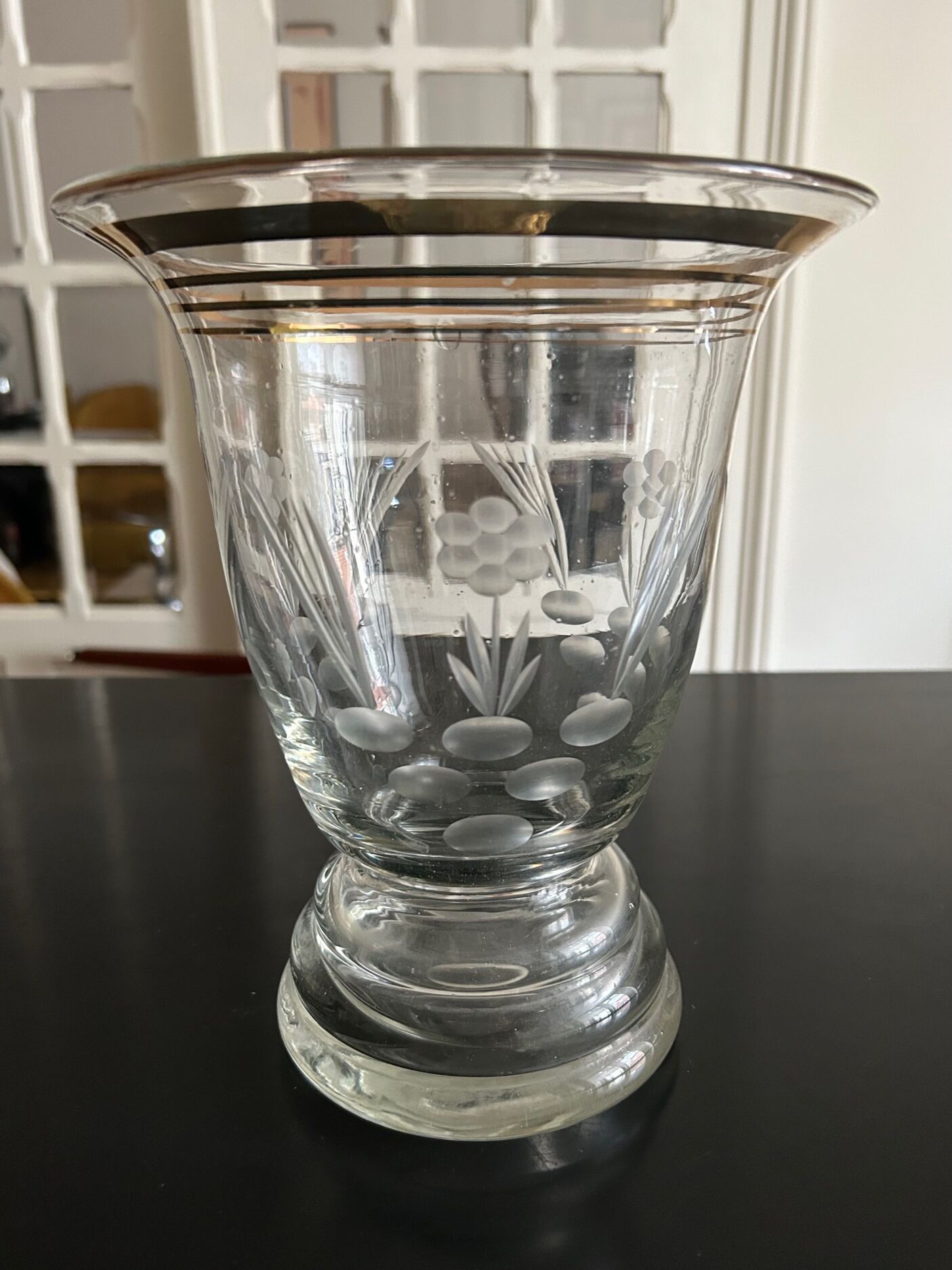 Vase en verre 1950