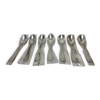 Set of 7 Christofle Albi table spoons