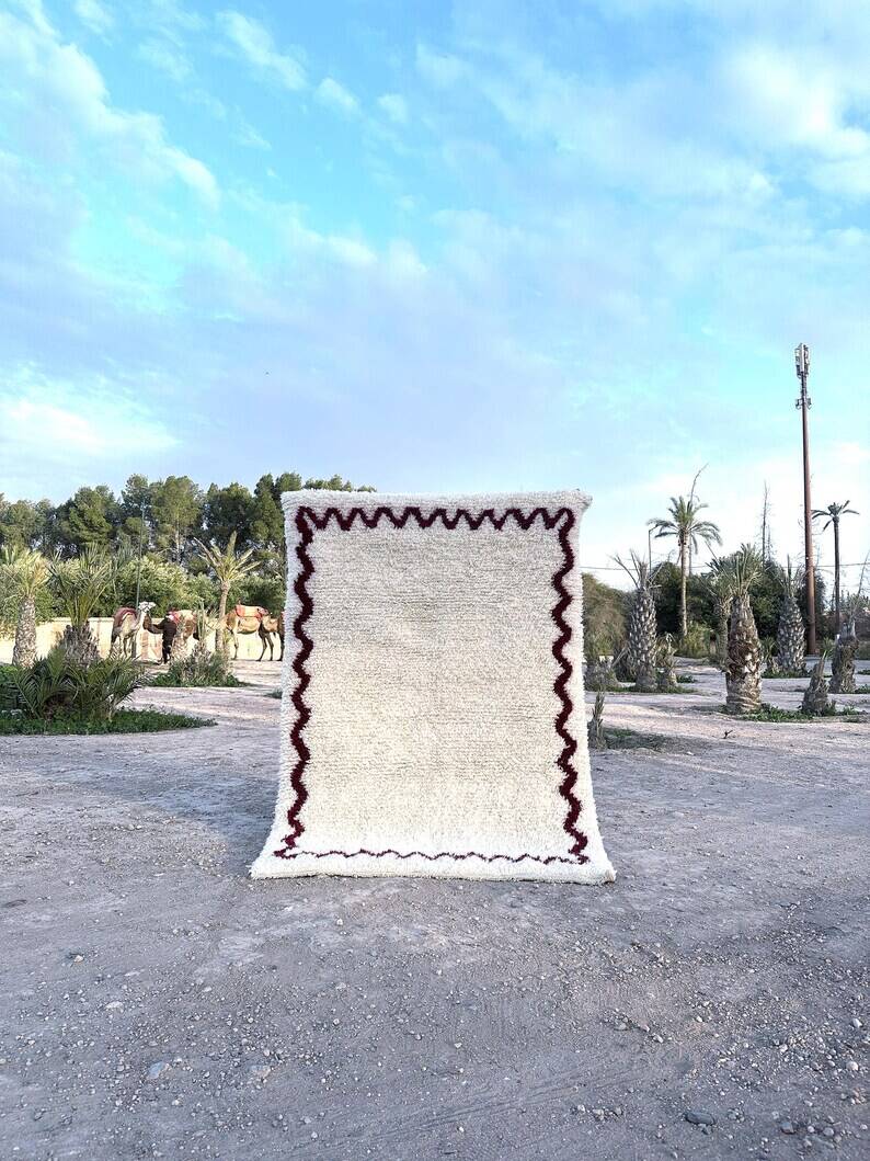 Natural wool rug 250cmx150cm
