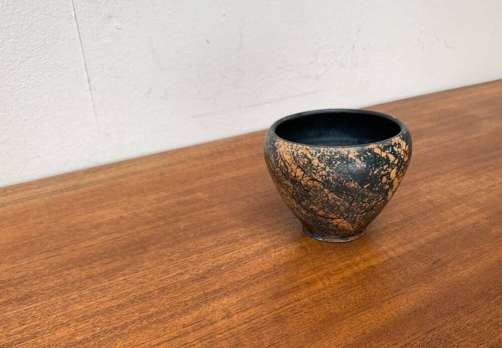 Brutalist Ceramic Bowl from Mid-Century German Study by Gerhard Liebenthron, 1960s