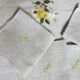 Vintage tablecloth set and 10 fine embroidered linen napkins, 270x165.