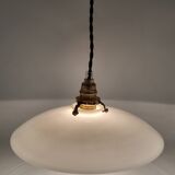 Opaline glass pendant light