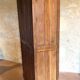 Raw wood bookcase